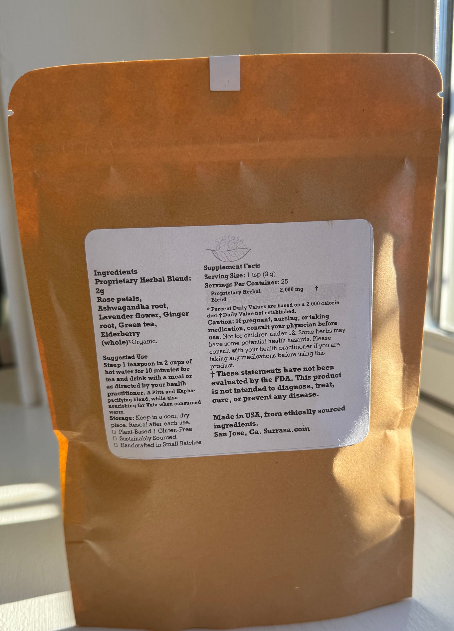 Virya Lift Herbal Tea Blend