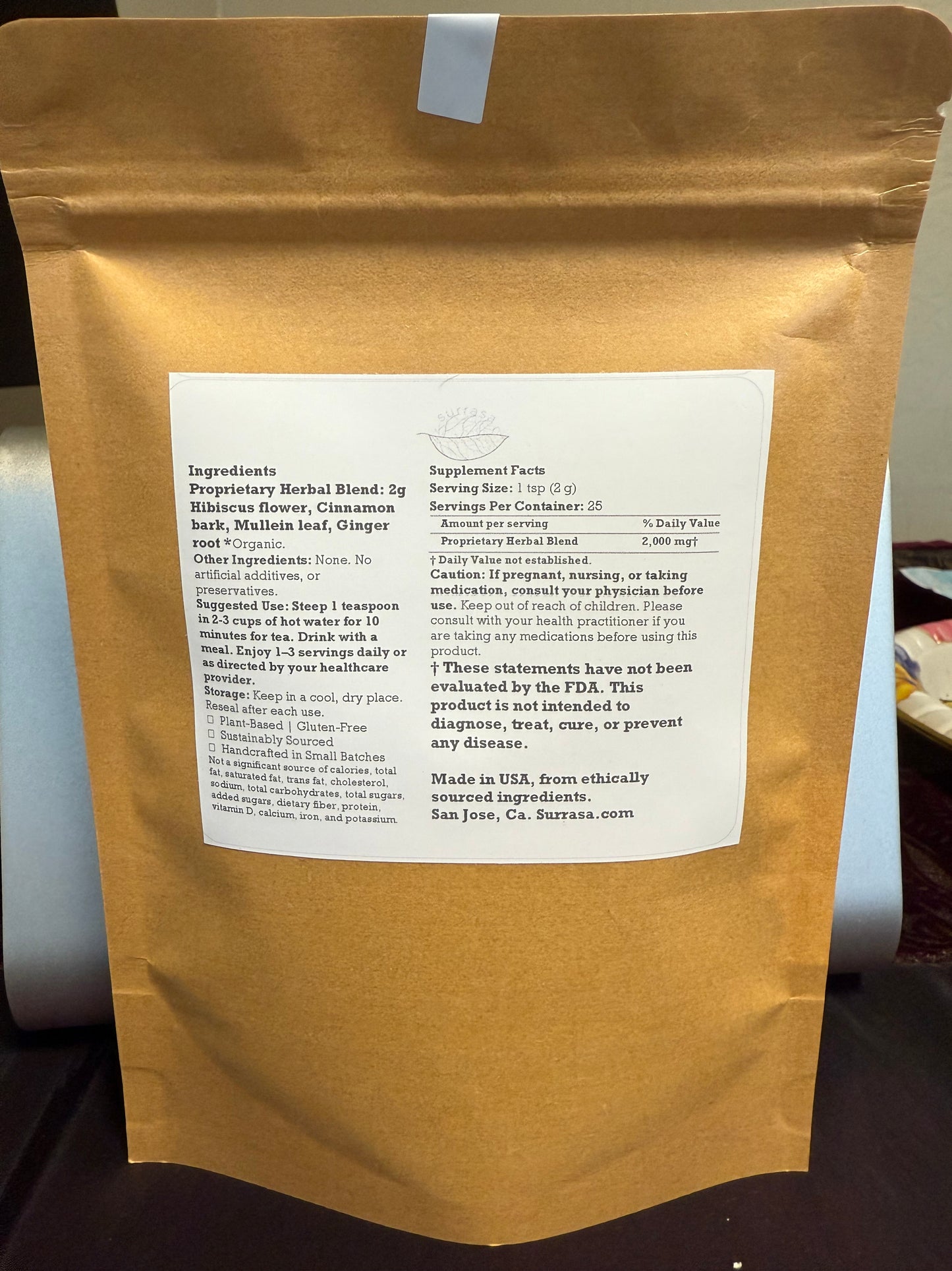 Virya Kindle Herbal Tea Blend